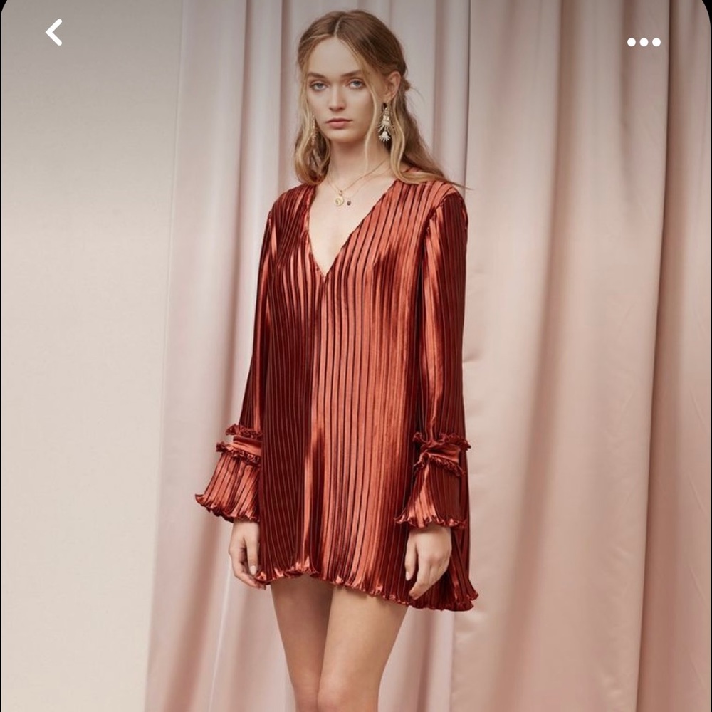 NWT- Finder Keeper Stardust Dress in Cooper